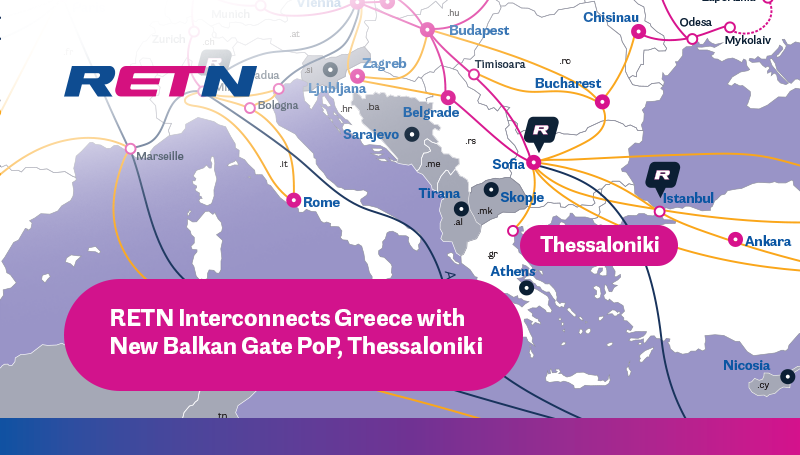 RETN bindet sein paneurasisches Netz in Griechenland